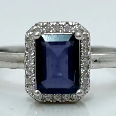 Iolite Sterling Silver Ring