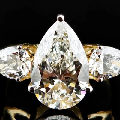 4.09ctw Lab Diamond 14k Gold Statement Ring W/ IGI Report