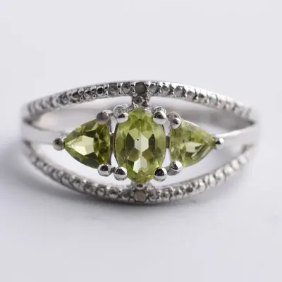 Peridot Sterling Silver Ring