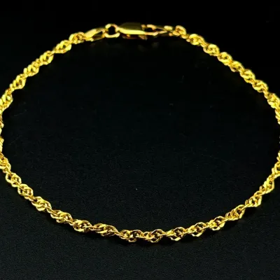 Italian Gold Vermeil Sterling Silver Bracelet 