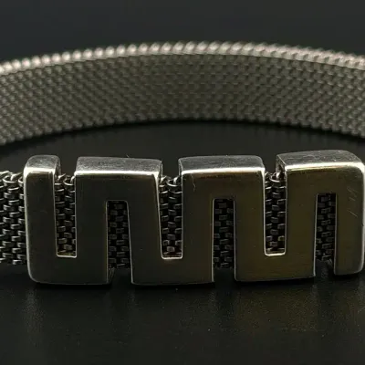 Italian Mesh Sterling Silver Bracelet 