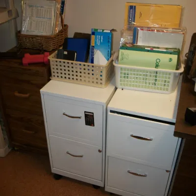 Sale Photo Thumbnail #119: Rolling Filing Cabinets