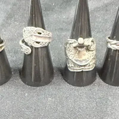 Lot of 6 - Silver Rings (weight TBD)