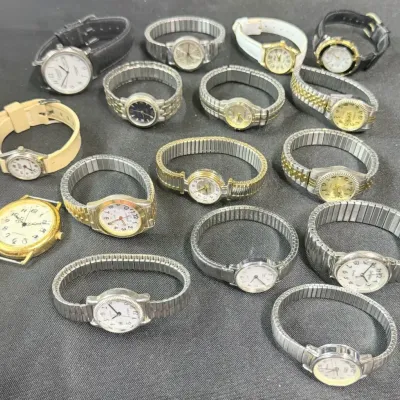 Vintage Women’s Wristwatch Lot 16 Watches Expansion Bands Mixed Styles Parts