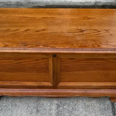 Vintage Lane Cedar Hope Chest Blanket Storage Trunk Wood Furniture
