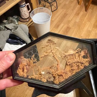 Sale Photo Thumbnail #159: Vintage San You Chinese Cork Carving Diorama