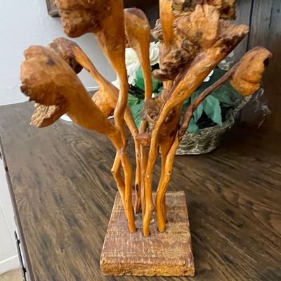 Mid-Century Modern Driftwood Root Sculpture