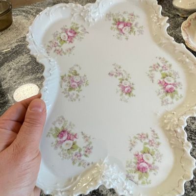 Sale Photo Thumbnail #255: Habsburg China Austrian Porcelain Serving Tray
