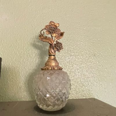 Sale Photo Thumbnail #206: Vintage Matson Floral Ormolu Perfume Bottle