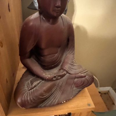 Sale Photo Thumbnail #117: Hand-Carved Wood Buddha Statue
