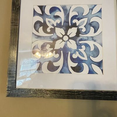 Sale Photo Thumbnail #134: Grace Popp "Cobalt Tile II" Framed Print