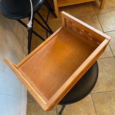 Sale Photo Thumbnail #163: Vintage Wooden Tray or Basket