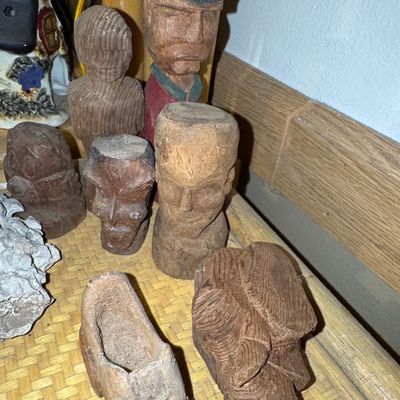 Collection of Jamaican Folk Art Wood Carvings