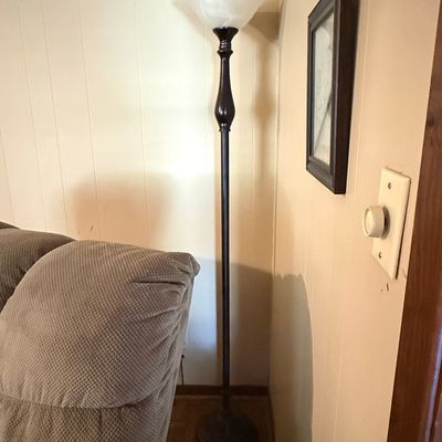 Sale Photo Thumbnail #145: Kathy Ireland Sonnett Torchiere Floor Lamp