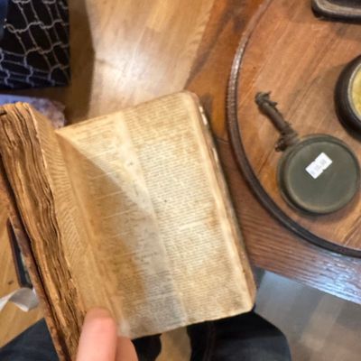 Sale Photo Thumbnail #515: Antique Leather-Bound Volume