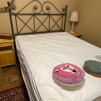 Victorian Style Metal Bed Frame with Butterfly Motif