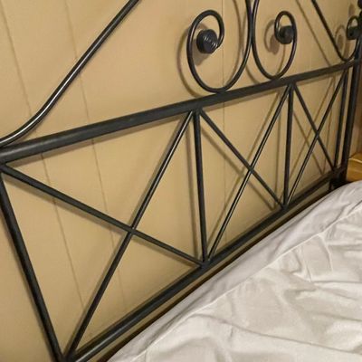 Victorian Style Metal Bed Frame with Butterfly Motif