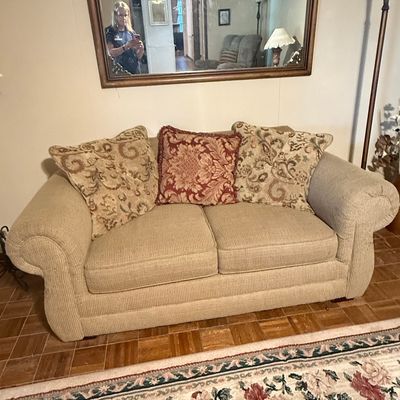 Thomasville Furniture English Rolled Arm Sofa