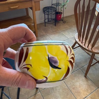 Sale Photo Thumbnail #445: Mexican Hand-Painted Pottery Planter