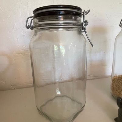 Sale Photo Thumbnail #512: Bormioli Rocco Fido Glass Storage Jar with Wire Bail Closure