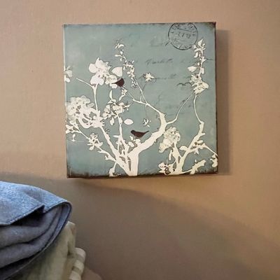 Sale Photo Thumbnail #365: Amy Melious 'Song Birds IV' Vintage-Style Floral and Bird Wall Art