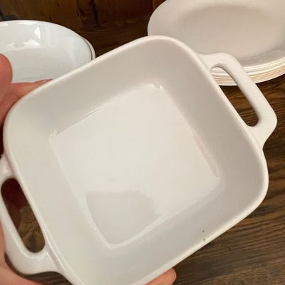 White Ceramic Square Baker with Handles - CorningWare