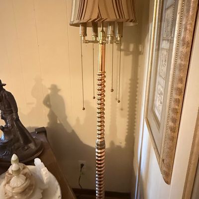 Mid-Century Barley Twist Floor Lamp