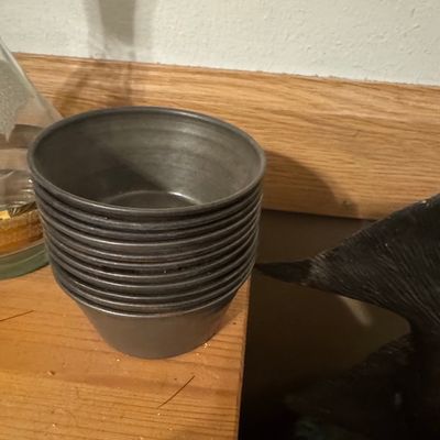 Set of 10 Vintage Aluminum Caramel Custard Cups/Molds