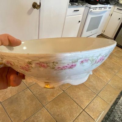 Sale Photo Thumbnail #184: Antique Theodore Haviland Limoges Serving Bowl