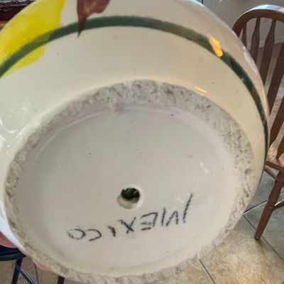 Sale Photo Thumbnail #444: Mexican Hand-Painted Pottery Planter