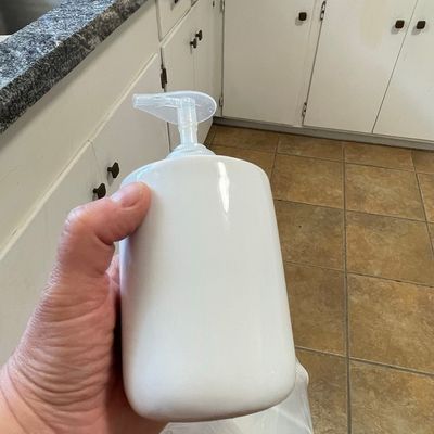 White Ceramic Soap Dispenser