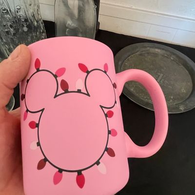 Sale Photo Thumbnail #526: Disney Mickey Mouse Christmas Lights Pink Mug