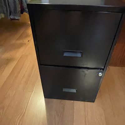 Sale Photo Thumbnail #116: Standard Two-Drawer Metal Filing Cabinet