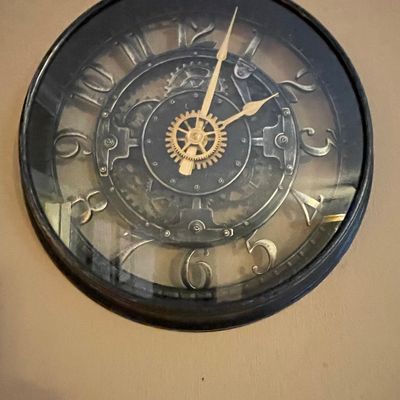 Sale Photo Thumbnail #234: Sterling & Noble "No. 9" Skeletonized Wall Clock