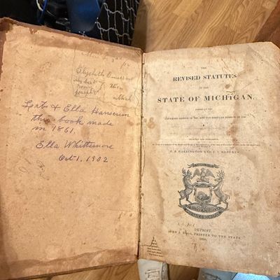 1838 Revised Statutes of the State of Michigan