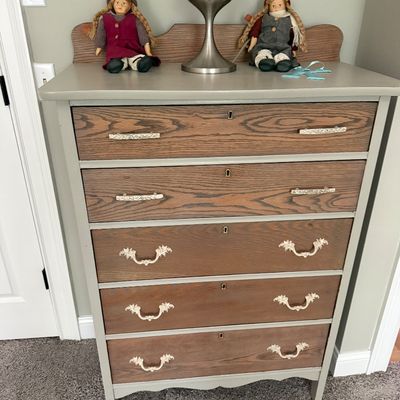 antique painted chest of drawers