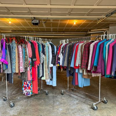Bellevue estate sale clothes
