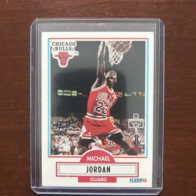 1990 Fleer Basketball Card. Michael Jordan - Chicago Bulls. Card #26