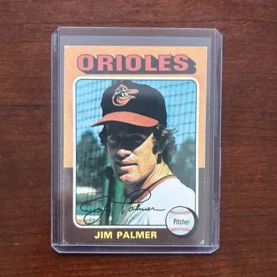 1975 Topps Baseball Card. Jim Palmer - Baltimore Orioles. Card #335