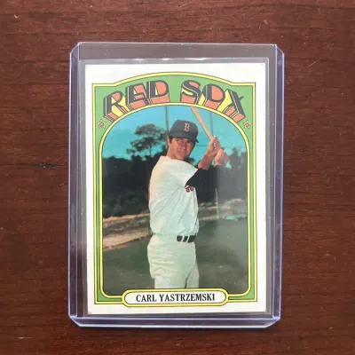 1972 Topps Baseball Card. Carl Yastrzemski - Boston Red Sox. Card #37
