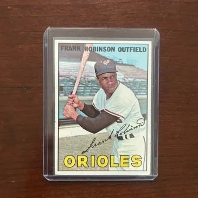 1967 Topps Baseball Card. Frank Robinson - Baltimore Orioles. Card #100