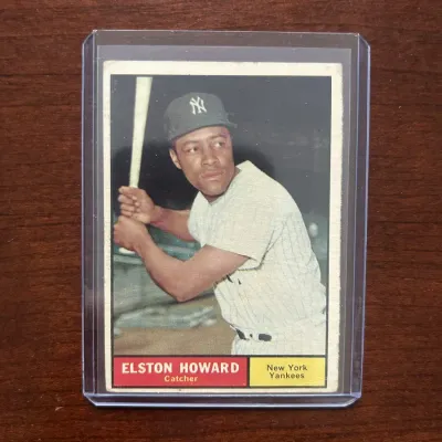 1961 Topps Baseball Card. Elston Howard - New York Yankees. Card #495