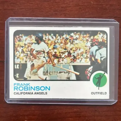 1973 Topps Baseball Card. Frank Robinson - California Angels. Card #175