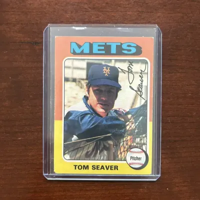 1975 Topps Baseball Card. Tom Seaver - New York Mets. Card #370