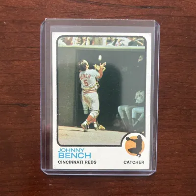 1973 Topps Baseball Card. Johnny Bench - Cincinnati Reds. Card #380