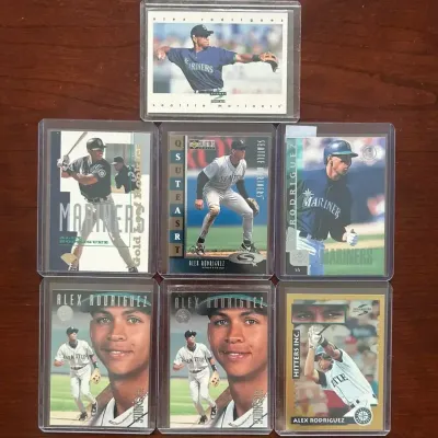Alex Rodriguez Vintage Baseball Card Lot