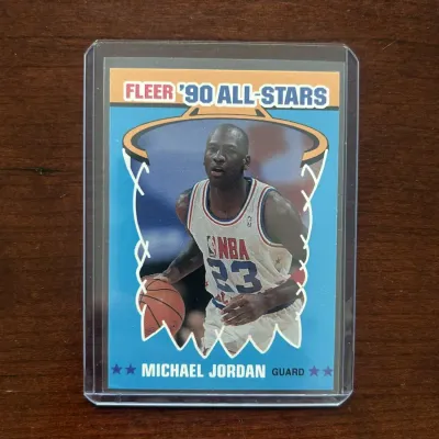 1990 Fleer Basketball Card. Michael Jordan - All Star. Card #5