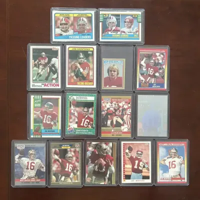 Vintage Joe Montana Card Lot