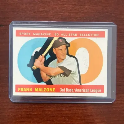 1960 Topps Baseball Card. Frank Malzone - All Star. Card #557