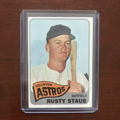 1965 Topps Baseball Card. Rusty Staub - Houston Astros. Card #321